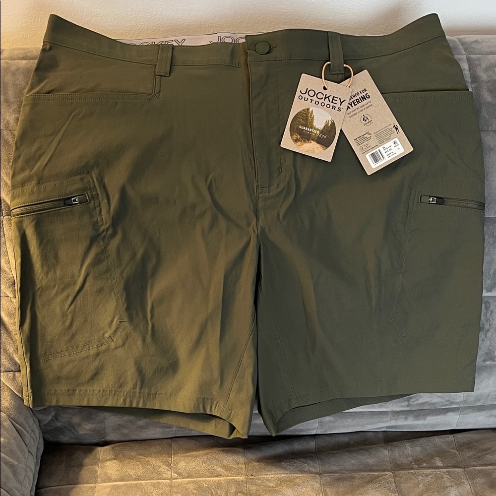 Jockey Outdoors Men's Olive Cargo Shorts